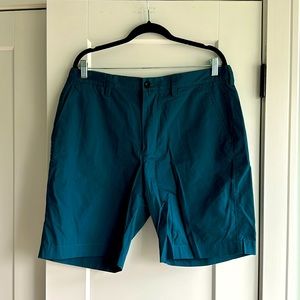 NWT J. Crew Club 36W 9”L Peacock blue shorts